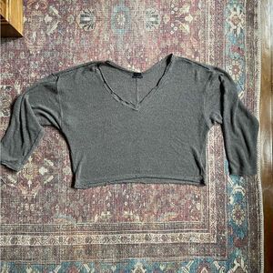 Out From Under- Urban outfitters V-Neck Cropped Womens top in Medium